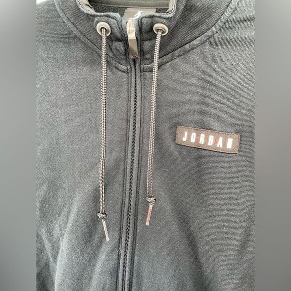 Air Jordan VI 6 Black Men’s Unisex Full Zip Performance Bomber Jacket Small - Picture 8 of 10